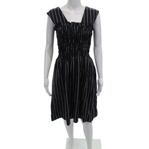 Trademark Womens Striped Mini Dress Blue Size 0